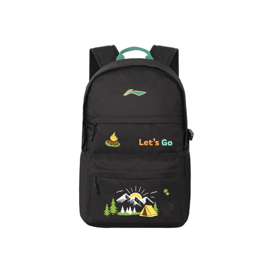 Li-Ning Li Ning Polyester Backpack Regular Unisex Black Wilderness Appointment