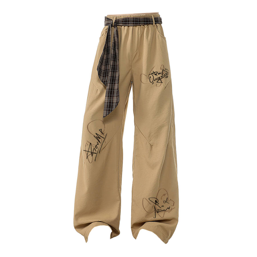 PAL ONGACO Casual Pants Unisex Moderate Straight Fit Pants