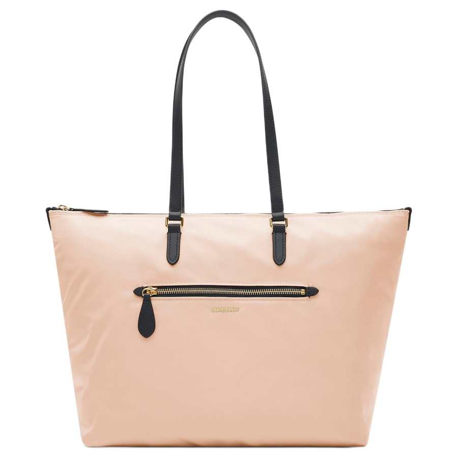Burberry Nylon Tote Bag, Shopping Bag, Shoulder Bag Women's Rose Beige