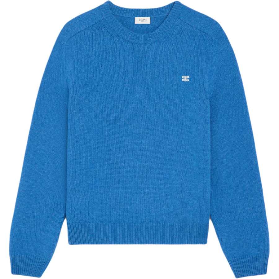 CELINE CELINE Triomphe Knitted Crewneck Jumper