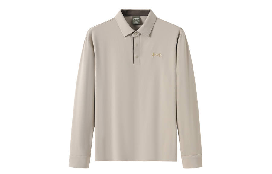 Jeep Polo Shirts Unisex Lapel Moderate Straight Fit