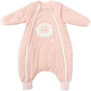 PURCOTTON Soft Skin Friendly Long Sleeved Crew Neck Sleeping Bags Baby 0 1 Year Old Little Kids 1 3 Years Old