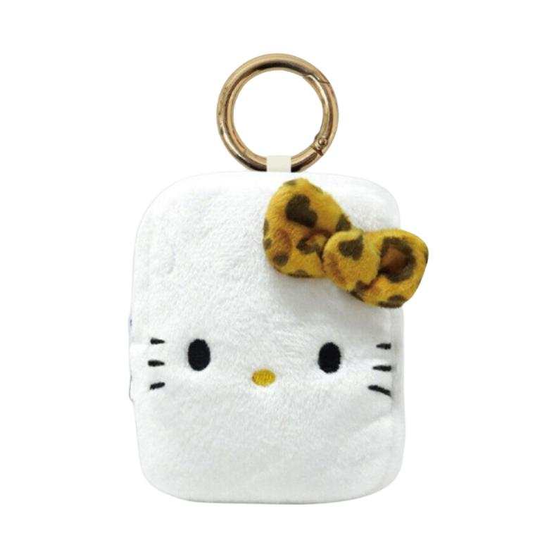 Sanrio Polyester Storage Coin Purse Mini Unisex White & Brown