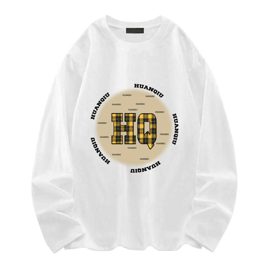 HUANQIU T Shirts Unisex Crew Neck Moderate Heavyweight