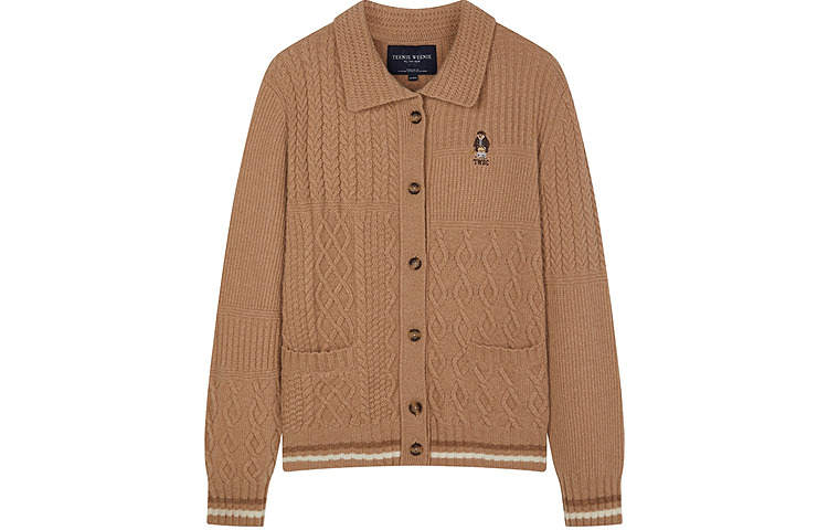 Teenie Weenie Knitwear Women's Lapel Moderate Cardigan
