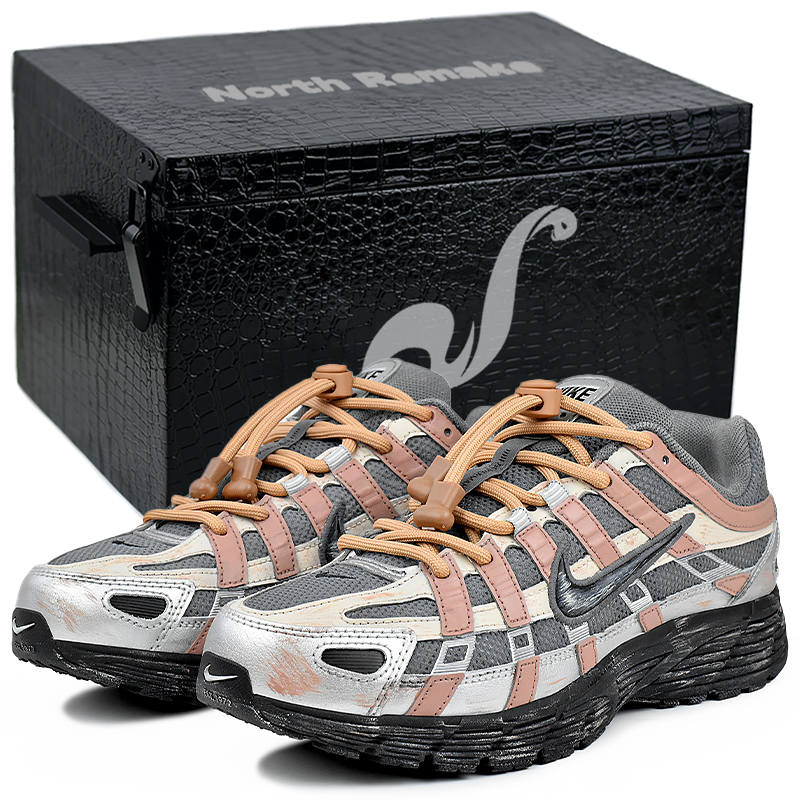 Nike Nike P 6000 Abrasion Resistant Slip Resistant Abrasion Resistant Slip Resistant Low top Running Shoes Unisex Pink Gray