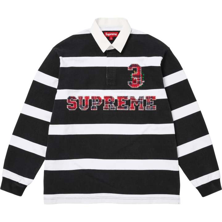 Supreme Supreme FW25 WEEK1 Stripe Rugby Jersey Unisex