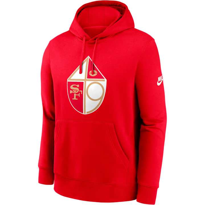 Nike Nike San Francisco 49ers Club Logo Men's Nike Nfl Pullover Hoodie