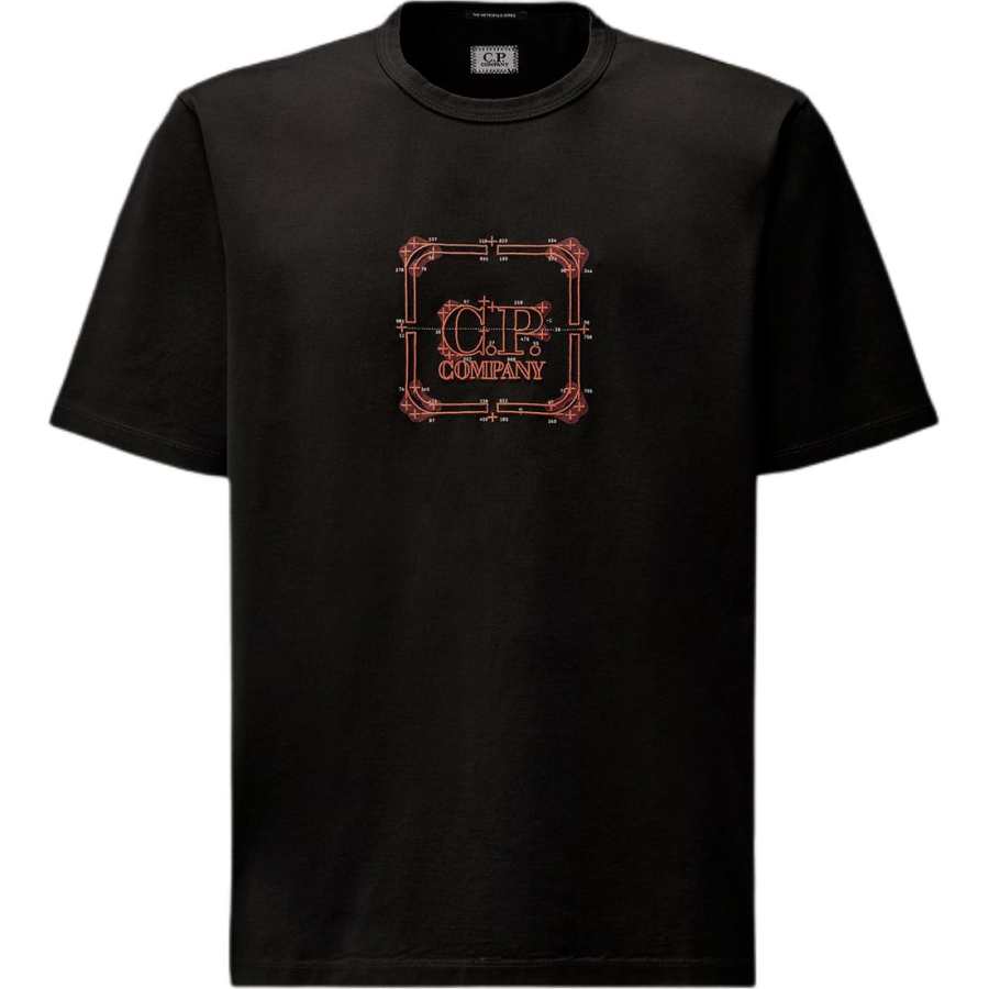 C.P.Company square-logo T-shirt