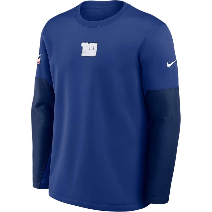Nike Nike New York Giants Scripted To Win Sideline Coach Men's Nike Therma-FIT Nfl Long-Sleeve T-Shirt