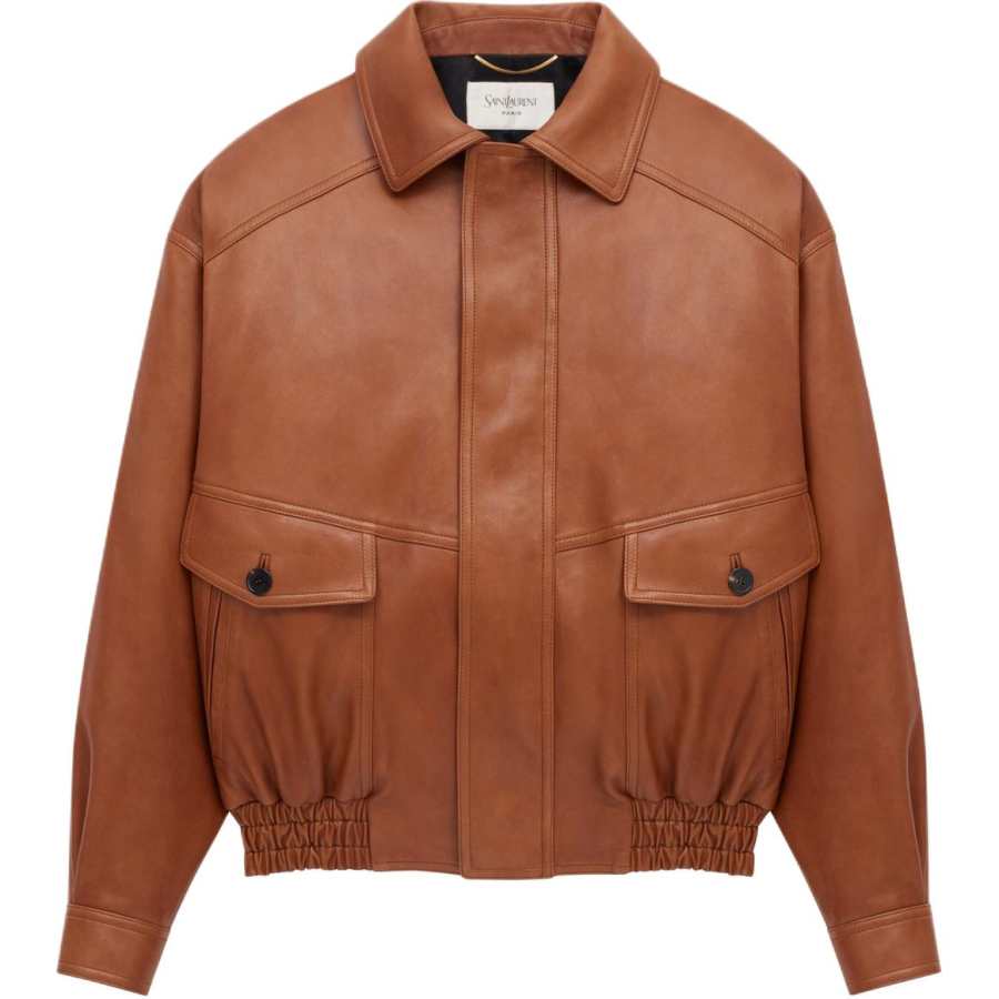 SAINT LAURENT FW25 Leather Jacket Women's