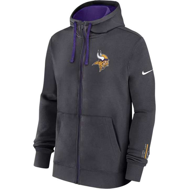 Nike Nike Minnesota Vikings Playbook Page Club Men's Nike Nfl Full-Zip Hoodie