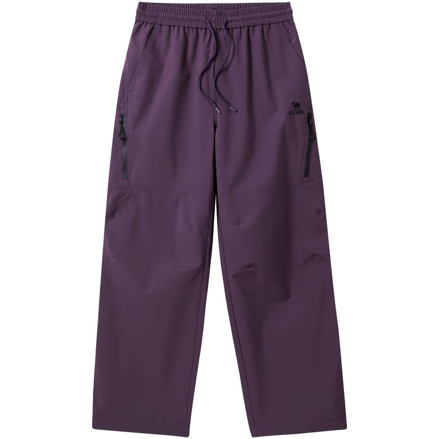 CAMEL Outdoor Hiking Abrasion Resistant Windproof Water Repellent Loose Fit Elastic Cuff Reversible Cargo Pants Men's