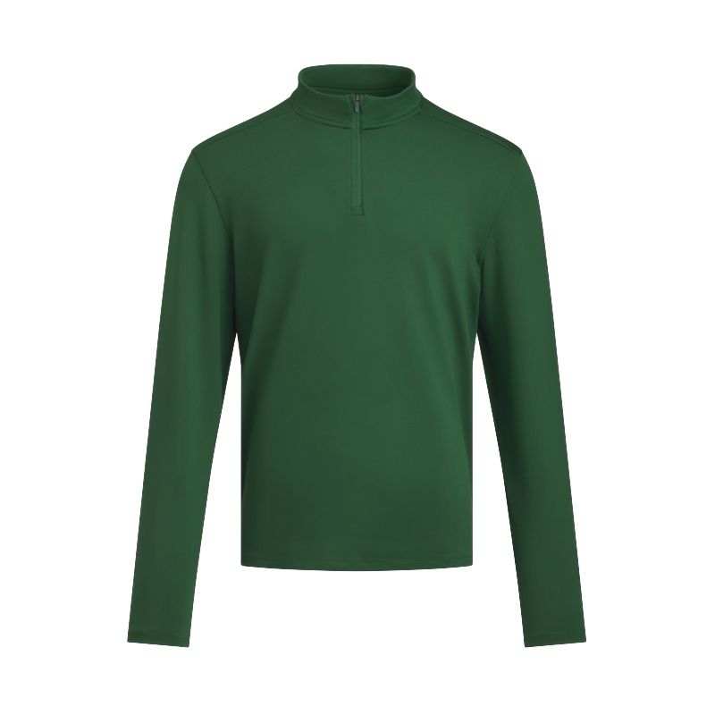 Under Armour T Shirts Men's Green Stand Collar Moderate