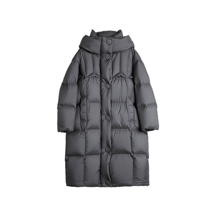 ELLE ELLE Down Jackets Women's Hooded Thickened Puffer Jacket