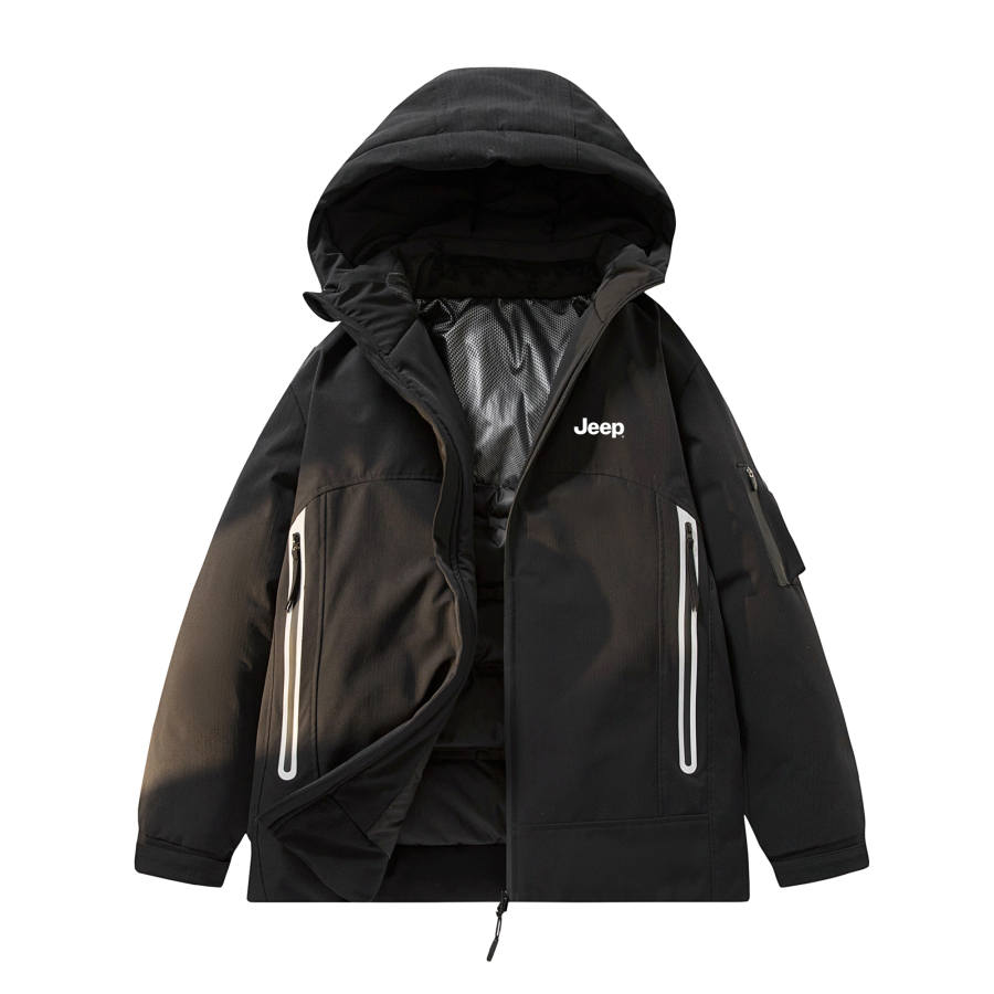 Jeep Jeep Down Jackets Unisex Hooded Thickened Down Jacket
