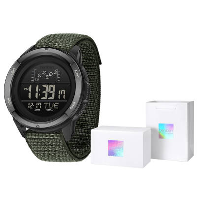 BENKEN Commander Electronic Movement Nylon Strap Watch Men's Watches Black Dial