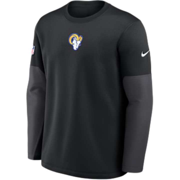 Nike Nike Los Angeles Rams Scripted To Win Sideline Coach Men's Nike Therma-FIT Nfl Long-Sleeve T-Shirt