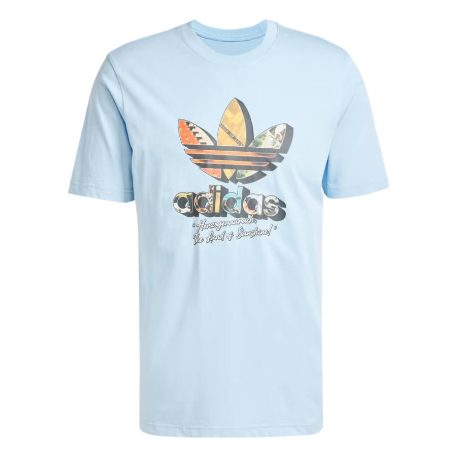 Adidas Originals T Shirts Men's Blue Crew Neck