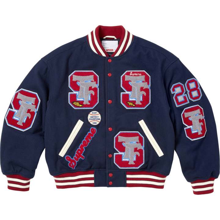 Supreme Supreme FW25 Drill Team Varsity Jacket Jackets & Coats Unisex
