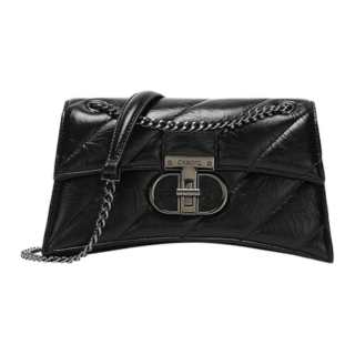 BETTINA VIVIAN Pu Crossbody Bag Hourglass Bag Shoulder Bag Regular Women's Black