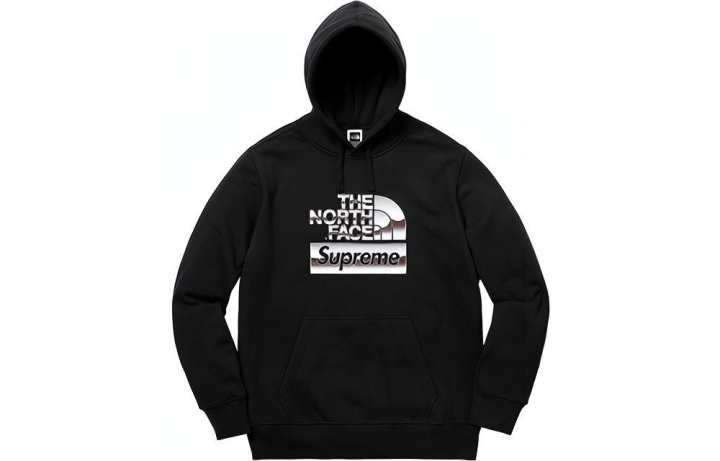 Supreme Supreme The North Face Metallic Logo Hooded Sweatshirt