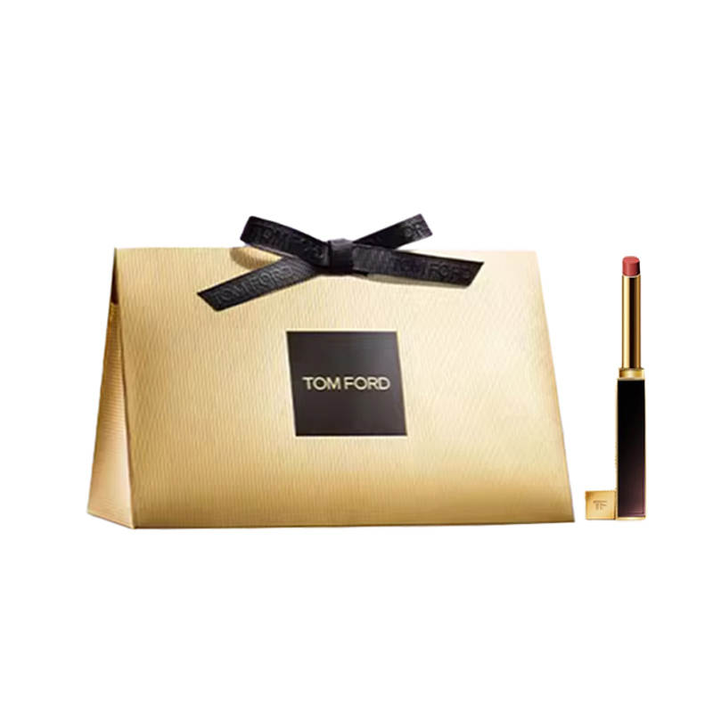 TOM FORD Ultra Fine Tube Lipstick Shopping Bag, Love Desire Limited Edition Satin Easy to Blend Complexion 0.9g