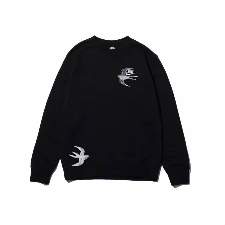 Nike Nike Dri Fit Sweatshirts Unisex Black Crew Neck Moderate
