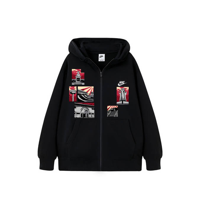 Nike Nike Dri Fit Jackets Men's Black Hooded Moderate Other