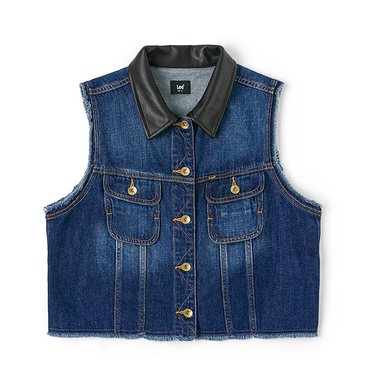 Lee Tank Tops Women's Dark Blue Lapel Moderate Other
