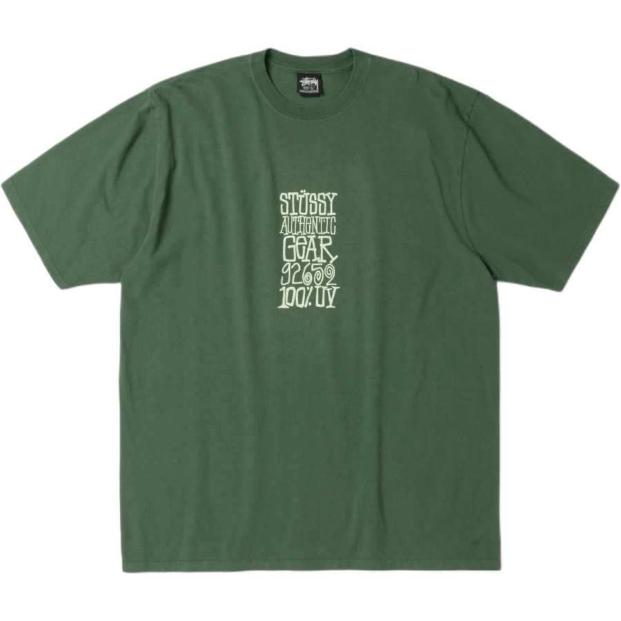 Stussy FW25 AUTHENTIC GEAR TEE PIGMENT DYED T Shirt Unisex