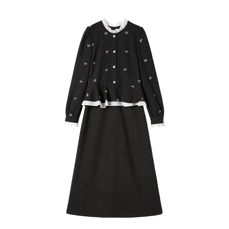 XIANGYING Long Sleeved Dress Women's