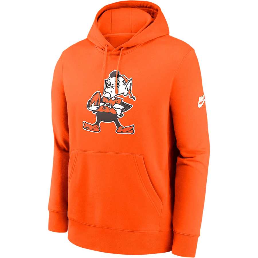 Nike Nike Cleveland Browns Club Logo Men's Nike Nfl Pullover Hoodie