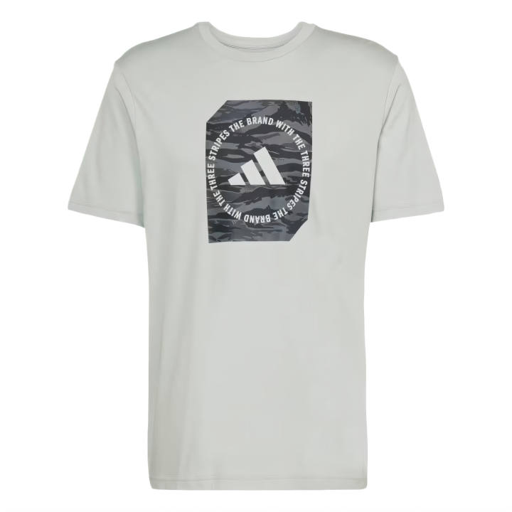 Adidas Adidas T Shirts Men's Gray Crew Neck Moderate