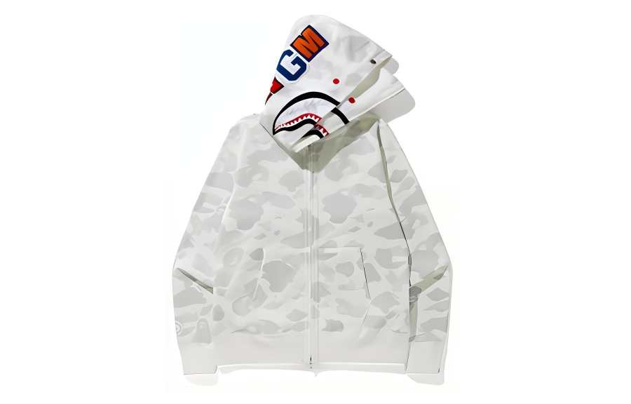 A BATHING APE Bape City Camo Long Length Wide Shark Pullover