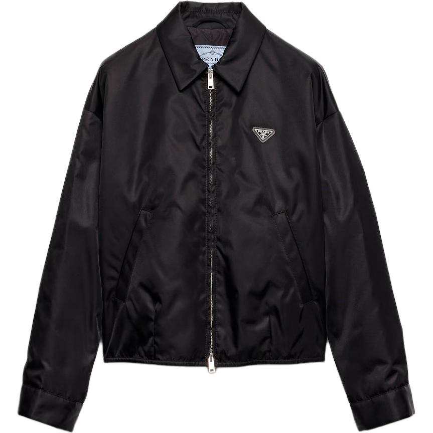 PRADA Prada triangle-logo shirt-collar jacket