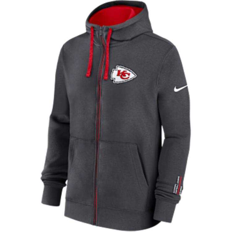 Nike Nike Kansas City Chiefs Playbook Page Club Men's Nike Nfl Full-Zip Hoodie
