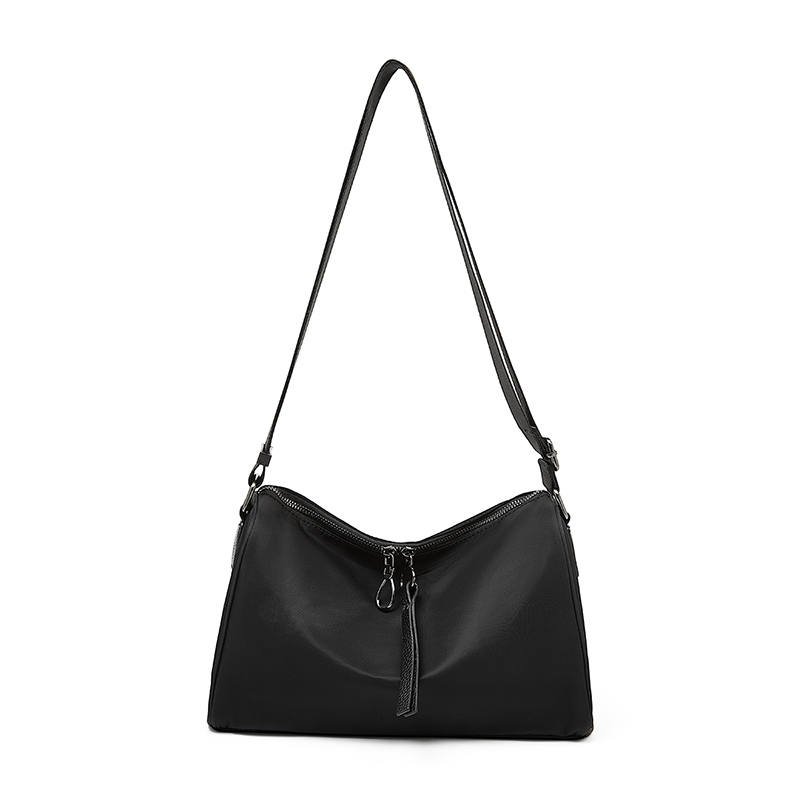 LAORENTOU Fabric Crossbody Bag, Shoulder Bag Regular Women's Black