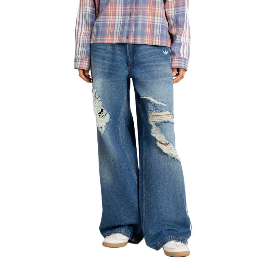Adidas Originals Loose DENIM DESTRESSED Jeans Women's