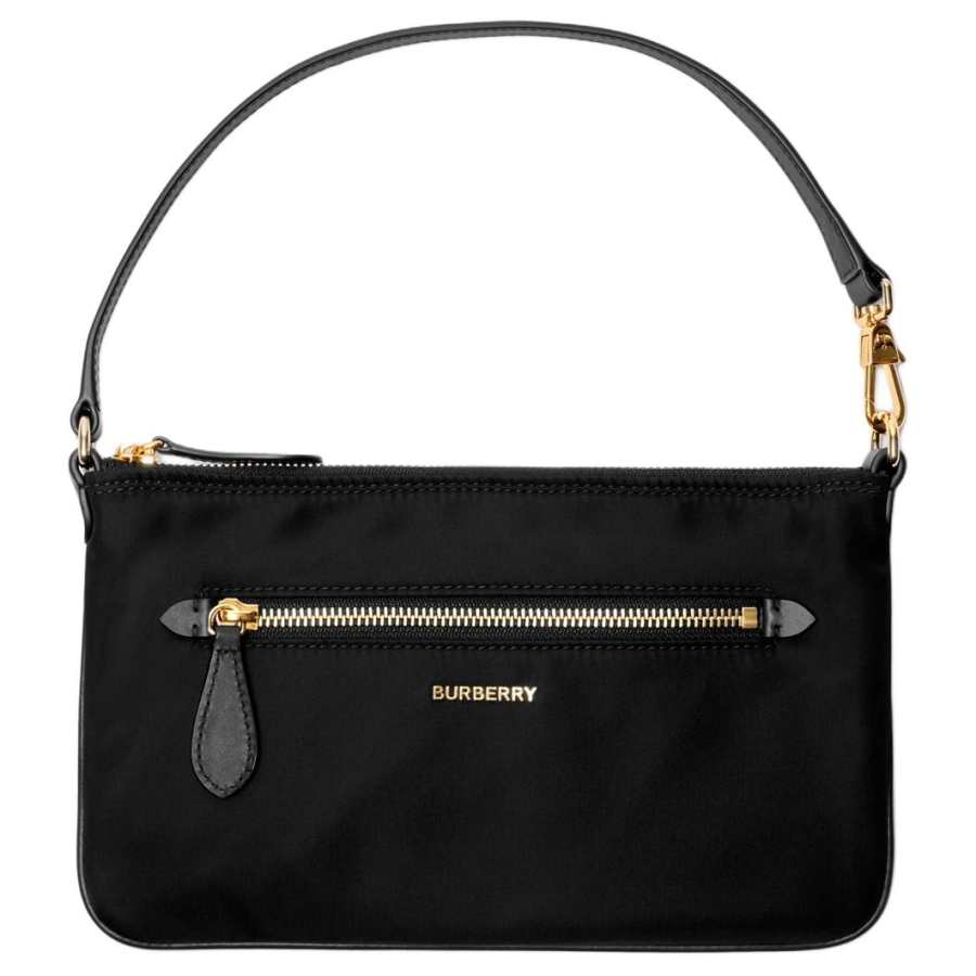 Burberry Nylon Shoulder Bag Women's Black