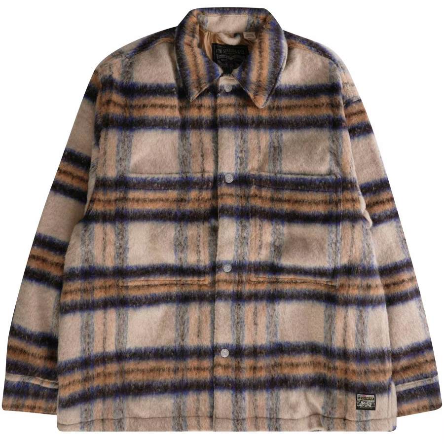 Levis Levis Jackets Unisex Tan Lapel Moderate Other