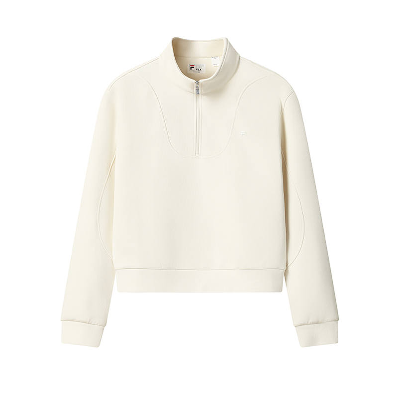 FILA WHITE Sweatshirt Women's Ice Cream White