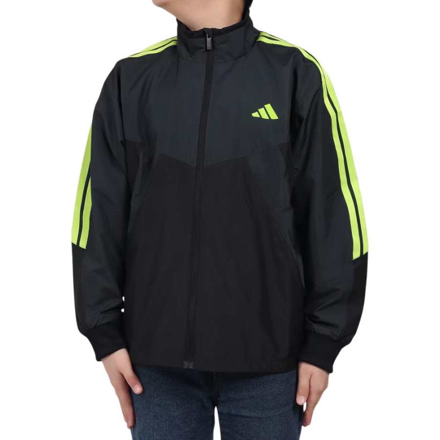 Adidas Adidas Loose Fit Color Block Logo Stripes Long Sleeved Kids'