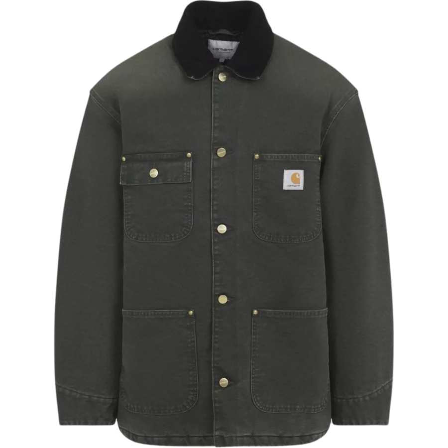 Carhartt Wip corduroy-collar cotton jacket