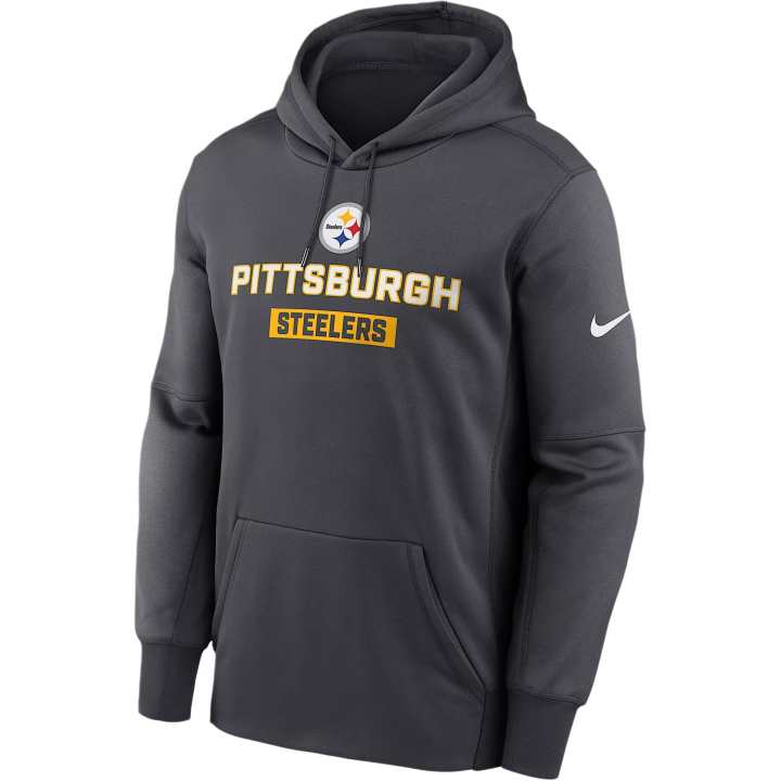 Nike Nike Pittsburgh Steelers Toss Sweep Men’s Nike Therma Nfl Pullover Hoodie