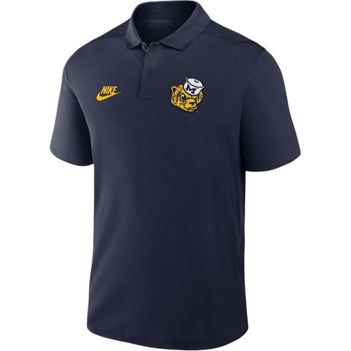 Nike Nike Michigan Primetime Victory Legacy Vault Logo Men's Nike Dri FIT College Polo