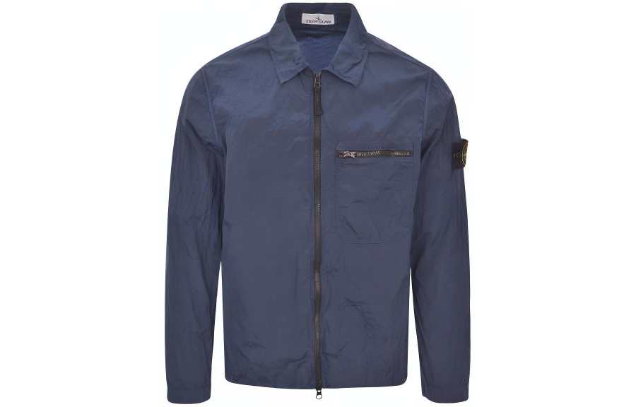 STONE ISLAND Jacket Men's Gray Blue