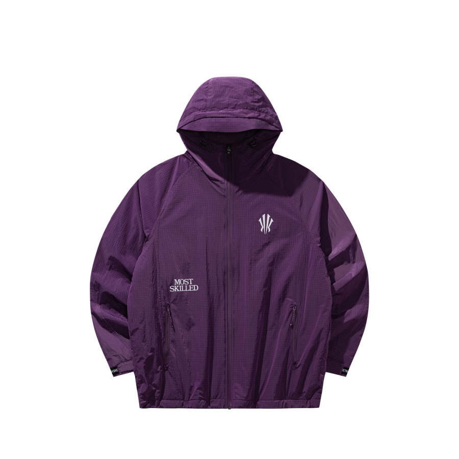 ANTA Jackets Unisex Purple Sand Color 2 Hooded Moderate Other