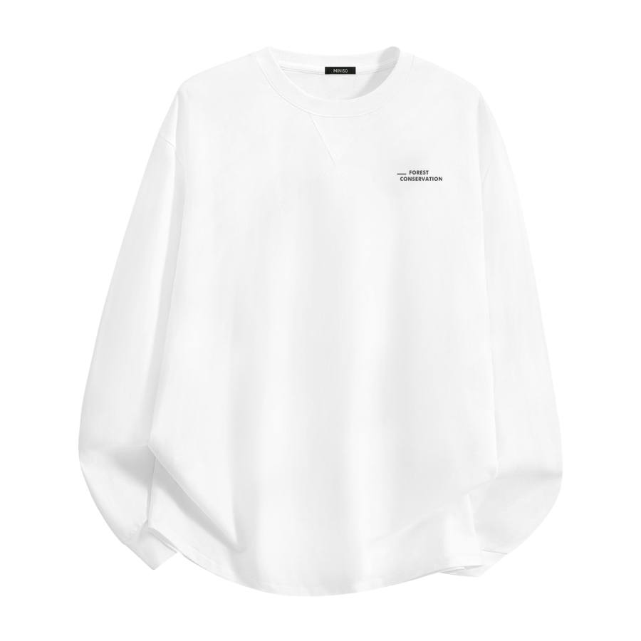 MINISO T Shirts Unisex Crew Neck Moderate Straight Fit