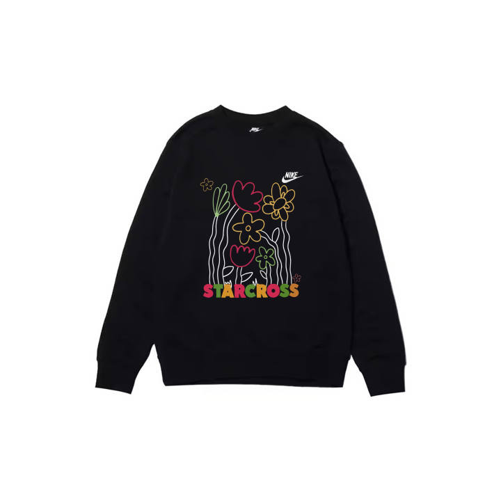 Nike Nike Sweatshirts Men's Black Crew Neck Moderate Regular